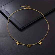 Load image into Gallery viewer, Personalized Women's Initial Necklace - Golden/Silvery Stainless Steel Pendant Jewelry
