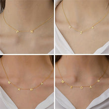 Load image into Gallery viewer, Personalized Women's Initial Necklace - Golden/Silvery Stainless Steel Pendant Jewelry