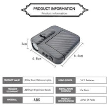 Load image into Gallery viewer, Customizable HD Car Welcome Light