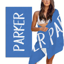 Load image into Gallery viewer, Super Absorbent Custom Beach Towel - Stylish Pool and Swimming Towel - Ideal Holiday Gift for Men and Women