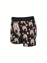 Load image into Gallery viewer, Customized Men's Boxer Briefs Personalized Face Photo & Love Print Novelty Underwear Comfy High Elastic Underpants For Him, Romantic Gift For Boyfriend Or Husband