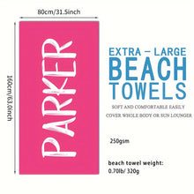 Load image into Gallery viewer, Super Absorbent Custom Beach Towel - Stylish Pool and Swimming Towel - Ideal Holiday Gift for Men and Women