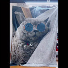 Load image into Gallery viewer, Personalized Special Pattern Flannel Blanket, Soft and Warm Memorable Moments Keepsake Blanket, Great Holiday Gift for Friends, Family And Lovers, Used for Nap, Camping, Travel and Car