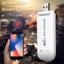 गैलरी व्यूवर में इमेज लोड करें, 4G LTE Router Wireless USB  Mobile Broadband 150Mbps Wireless Network Card Adapter
