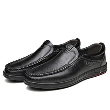 Load image into Gallery viewer, DRESSYE Mens Genuine Leather Soft Insole Casual Business Slip On Loafers