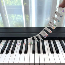 Load image into Gallery viewer, Removable Piano Keyboard Note Labels