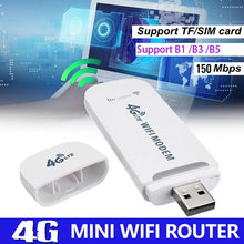 गैलरी व्यूवर में इमेज लोड करें, 4G LTE Router Wireless USB  Mobile Broadband 150Mbps Wireless Network Card Adapter