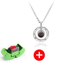 गैलरी व्यूवर में इमेज लोड करें, स्टर्लिंग सिल्वर नेकलेस - असली गुलाब के साथ - मेरे बच्चे के लिए