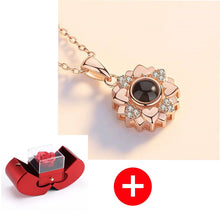 गैलरी व्यूवर में इमेज लोड करें, स्टर्लिंग सिल्वर नेकलेस - असली गुलाब के साथ - मेरे बच्चे के लिए