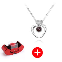 गैलरी व्यूवर में इमेज लोड करें, स्टर्लिंग सिल्वर नेकलेस - असली गुलाब के साथ - मेरे बच्चे के लिए