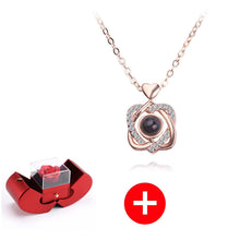 गैलरी व्यूवर में इमेज लोड करें, स्टर्लिंग सिल्वर नेकलेस - असली गुलाब के साथ - मेरे बच्चे के लिए