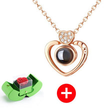 गैलरी व्यूवर में इमेज लोड करें, स्टर्लिंग सिल्वर नेकलेस - असली गुलाब के साथ - मेरे बच्चे के लिए