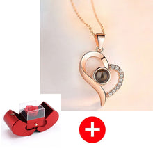 गैलरी व्यूवर में इमेज लोड करें, स्टर्लिंग सिल्वर नेकलेस - असली गुलाब के साथ - मेरे बच्चे के लिए