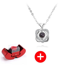 गैलरी व्यूवर में इमेज लोड करें, स्टर्लिंग सिल्वर नेकलेस - असली गुलाब के साथ - मेरे बच्चे के लिए