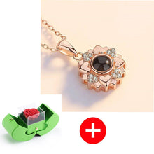 गैलरी व्यूवर में इमेज लोड करें, स्टर्लिंग सिल्वर नेकलेस - असली गुलाब के साथ - मेरे बच्चे के लिए