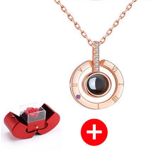 गैलरी व्यूवर में इमेज लोड करें, स्टर्लिंग सिल्वर नेकलेस - असली गुलाब के साथ - मेरे बच्चे के लिए