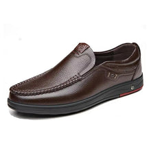 Load image into Gallery viewer, DRESSYE Mens Genuine Leather Soft Insole Casual Business Slip On Loafers