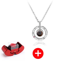 गैलरी व्यूवर में इमेज लोड करें, स्टर्लिंग सिल्वर नेकलेस - असली गुलाब के साथ - मेरे बच्चे के लिए