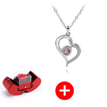 गैलरी व्यूवर में इमेज लोड करें, स्टर्लिंग सिल्वर नेकलेस - असली गुलाब के साथ - मेरे बच्चे के लिए