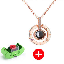 गैलरी व्यूवर में इमेज लोड करें, स्टर्लिंग सिल्वर नेकलेस - असली गुलाब के साथ - मेरे बच्चे के लिए