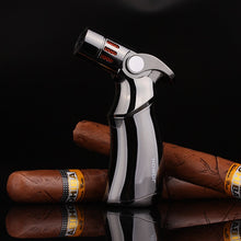 Load image into Gallery viewer, Windproof straight torch blue flame lighter