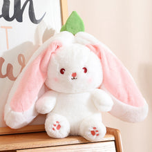 Load image into Gallery viewer, Strawberry Bunny Transformed into Little Rabbit Fruit Doll Plush Toy