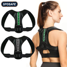 Load image into Gallery viewer, Adjustable Back Shoulder Posture Corrector Belt Clavicle Spine Support Reshape Your Body Home Office Sport Upper Back Neck Brace