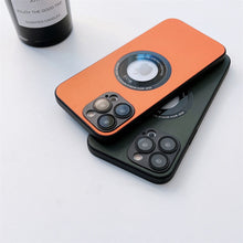 Load image into Gallery viewer, Leather Magnetic Charging Case For iPhone
