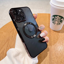 Load image into Gallery viewer, New Version 2.0 Transparent Electroplated iPhone Case With Camera Protector