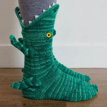 Load image into Gallery viewer, 3D Knit Crocodile Socks