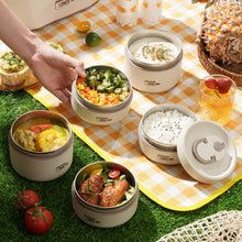Load image into Gallery viewer, PORTABLE INSULATED LUNCH CONTAINER SET