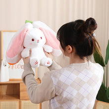 Load image into Gallery viewer, Strawberry Bunny Transformed into Little Rabbit Fruit Doll Plush Toy