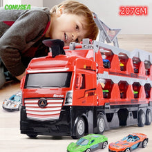 Load image into Gallery viewer, Mega Hauler Truck With Ejection Race Track