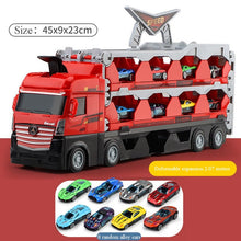 Load image into Gallery viewer, Mega Hauler Truck With Ejection Race Track