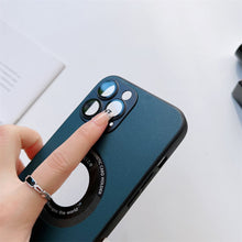 Load image into Gallery viewer, Leather Magnetic Charging Case For iPhone