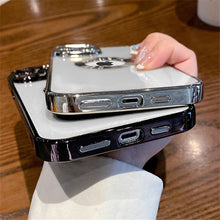 गैलरी व्यूवर में इमेज लोड करें, कैमरा प्रोटेक्टर के साथ पारदर्शी iPhone केस