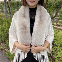 Load image into Gallery viewer, Ladies Knitted Loose Thickened Shawl Coat