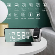 Load image into Gallery viewer, Mirror projection alarm clock