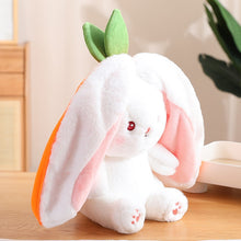 Load image into Gallery viewer, Strawberry Bunny Transformed into Little Rabbit Fruit Doll Plush Toy