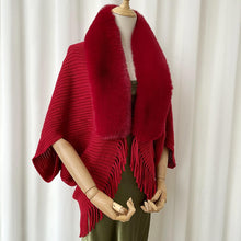Load image into Gallery viewer, Ladies Knitted Loose Thickened Shawl Coat