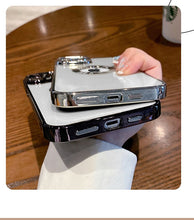 गैलरी व्यूवर में इमेज लोड करें, कैमरा प्रोटेक्टर के साथ पारदर्शी iPhone केस