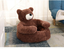 Load image into Gallery viewer, Teddy Bear Cuddler Cat Bed Dog Bed