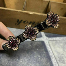 Load image into Gallery viewer, Sparkling Crystal Stone Braided Hair Clips