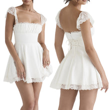 Load image into Gallery viewer, BLACK A-LINE MINI DRESS