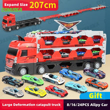 Load image into Gallery viewer, Mega Hauler Truck With Ejection Race Track