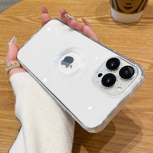 Load image into Gallery viewer, New Version 2.0 Transparent Electroplated iPhone Case With Camera Protector