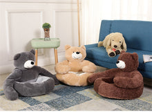 Load image into Gallery viewer, Teddy Bear Cuddler Cat Bed Dog Bed