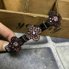 Load image into Gallery viewer, Sparkling Crystal Stone Braided Hair Clips