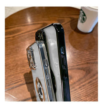 गैलरी व्यूवर में इमेज लोड करें, कैमरा प्रोटेक्टर के साथ पारदर्शी iPhone केस