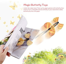 Load image into Gallery viewer, Magic Flying Butterfly Fairy Flying Toys Wind Butterfly Toys for Greeting Card Decoration Surprise Gift